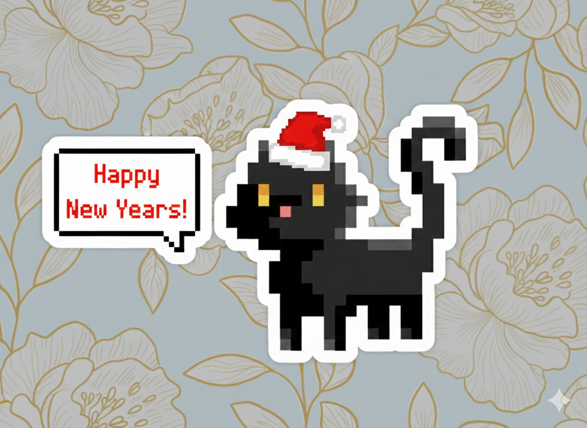 Happy New Years Cat